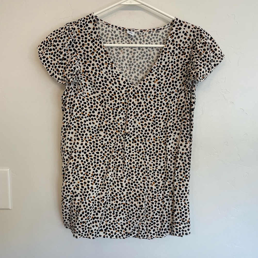 Animal print top